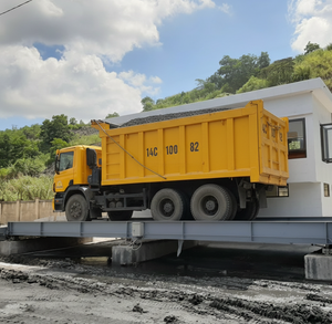 Pont-bascule numérique électronique 3m x 13m 80 tonnes en acier au carbone de bonne qualité pour camions, OEM ODM - Product Image 6