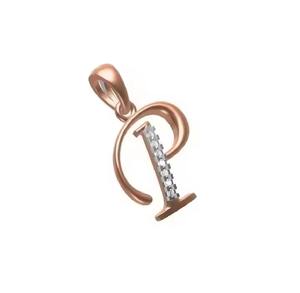 Collar con Colgante de Letra P en Oro Chapado con Diamante Cultivado en Laboratorio para Mujer, Elegante Amuleto con Letra, Regalo Perfecto - Product Image 2