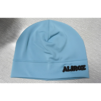 Bonnet de course en polyester/élasthanne doublé satin, bonnet ajusté avec logo personnalisé, bonnet de sport d'hiver élastique