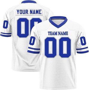 Wholesale Custom American Football Jersey for Adults Youth Printed Mesh <b>Polyester</b> Plain <b>Shirt</b> Short American Football Jerseys - Product Image 2