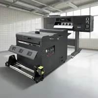 Printer DTF Baru Lebar 60cm Otomatis Penuh Kepala Cetak I3200/i1600/XP600 Akurasi Tinggi CMYKW 5-Warna Pencetakan Film PET