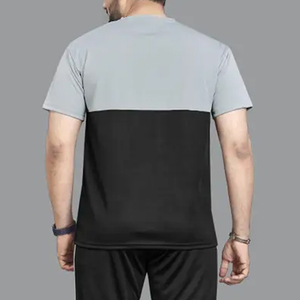 Wholesale High Quality Casual Solid Men Summer Tracksuit 100% Cotton Breathable Lightweight Soft Fabric Direct Factory Supplier - Product Image 6