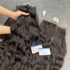 Proveedor de Cabello Natural, Cabello Ondulado Natural en Trama, Paquetes de Cabello Natural Doblemente Tramado, Color Negro Natural - Product Image 6