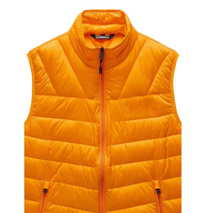 เสื้อกั๊กผู้ชายแบบมีกระเป๋า ดีไซน์พิเศษ เก็บความอบอุ่น บุด้วยใยฝ้ายและขนเป็ด ไม่มีแขน - Product Image 4