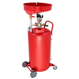 Serbatoio Portatile per Scarico Olio Esausto da 21 Galloni, Azionato ad Aria, con Altezza Imbuto Regolabile e Design Industriale - Product Image 1