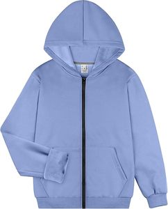Men's <b>Black</b> <b>Zip</b>-<b>Up</b> <b>Hoodie</b> Solid Color Cotton Fleece Breathable Casual Hooded Sweatshirt Regular Fit 420g Autumn Winter Wear - Product Image 6