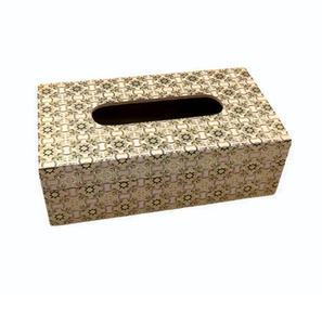Minimal Floral Enamel Printed Wooden <b>Tissue</b> Box Holder For Home Office Car Use &Gift Napkin Box Dispenser For Tabletop Accessory - Product Image 5