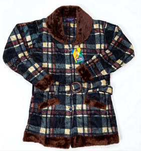 Cárdigan de Mujer, Suéter a Cuadros, Tejido Grueso, Abrigo de Punto Trenzado, Tela Suave, Cómodo, Informal, Acogedor - Product Image 2