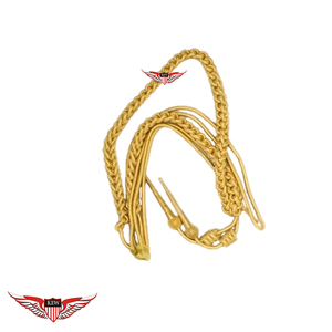 Navy Biue <b>Braided</b> Parade Aiguillette Gold Officers Aiguillette Dress Shoulder <b>Cord</b> - Product Image 2