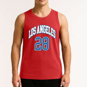 Solid Color Breathable Tank Top Custom Logo Ribbed Vests Knitted Fitness Gym Stringer <b>Singlet</b> <b>for</b> <b>Men</b> training workout session - Product Image 5