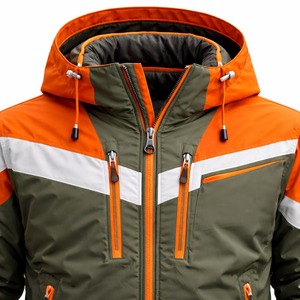 Chaqueta Cortavientos Impermeable Ecológica para Actividades al Aire Libre, 10.000 mm, Unisex, Ligera, 100% Poliéster, con Capucha, OEM, Nueva Llegada - Product Image 2
