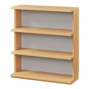 Librería Moderna de Madera Blanca de 4 Niveles con Panel Trasero y Estantes Ajustables, Mueble Independiente para Oficina en Casa, Sala de Estar, Estilo Minimalista - Product Image 2