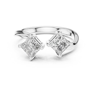 Anillo de Compromiso Minimalista con Diamante Cultivado en Laboratorio, Corte Princesa, Oro Amarillo de 18 Quilates, Chapado en Rodio, Certificado IGI, para San Valentín, Boda o Compromiso - Product Image 5