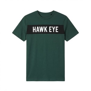 T-shirt décontracté à manches courtes pour homme Hawk Eye Sports H-170, coupe classique, haute qualité, tissu lourd 220g, impression sérigraphique unie - Product Image 3