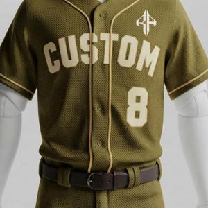 Conjunto de Uniforme de Béisbol Moderno para Hombre con Estampado Sublimado y Logotipo Blanco, 100% Poliéster de Alta Calidad, Manga Corta - Product Image 6