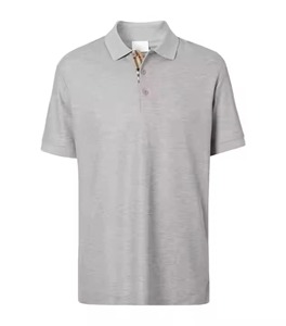 Vente en gros de chemises unies vierges en piqué de coton premium, personnalisables par broderie de logo, pour uniformes d'entreprise et promotionnelles, fabricant OEM - Product Image 1