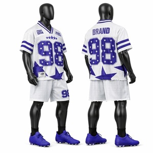 Ensemble Maillot et Short de Football Américain de Qualité Supérieure – Tenue Sportive Respirante Personnalisable pour Entraînement et Matchs - Product Image 4
