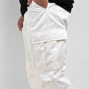 Pantalon cargo de luxe pour homme, taille élastique, plusieurs poches, style décontracté, en coton mi-lourd, pour l'été, fournisseur OEM en gros - Product Image 3