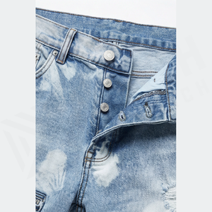 GENERSA SPORTS Jean droit pour homme style hip-hop automne, en velours côtelé mi-lourd, délavage enzymatique, extensible, séchage rapide, braguette boutonnée, devant plat - Product Image 6