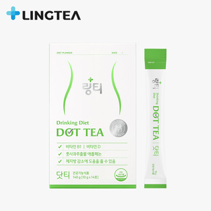 ชาลิงที ดอทที รสแอปเปิ้ลเขียว ชาไดเอทผสมสารสกัดแอปเปิ้ล 10 กรัม (35 กิโลแคลอรี่) แพ็ค 14 ซอง อายุการเก็บรักษา 2 ปี ผลิตในเกาหลี - Product Image 1