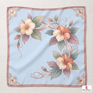 Soft Lightweight Custom Square <b>Scarf</b> Fashion Accessories Premium OEM ODM Manufacturer Hainan Custom Fabric Products - Product Image 1