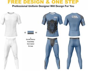 Ropa de Compresión para Hombre con Diseño Nuevo 2026, Impresión por Sublimación, Calidad Premium, Transpirable, Ecológica, Rashguard y Leggings para MMA - Product Image 2