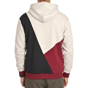 Sudadera con Capucha Tricolor con Bloques de Color Geométricos, Sudadera Premium con Paneles en Contraste, Sudadera Moderna de Estilo Urbano - Product Image 6