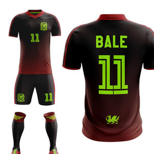 Maillot de football réversible personnalisé rouge et noir en polyester, uniforme de football américain sur mesure, vente en gros - Product Image 4