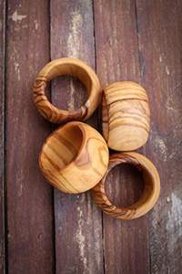 Porte-serviettes unique en bois/résine, design élégant, pour la décoration de table, de haute qualité, pour restaurants, fêtes, hôtels, usage domestique - Product Image 4