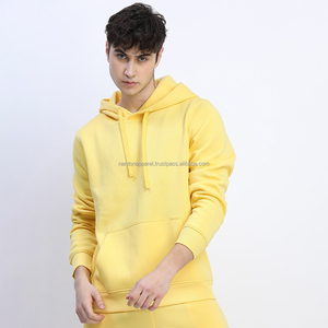 Nardon เสื้อฮู้ด2025ผ้าฝ้ายสีเหลืองสำหรับผู้ชายเสื้อมีฮู้ดติดโลโก้สำหรับฤดูหนาวทรงโอเวอร์ไซส์ผ้าคอตตอน100% ออกแบบได้ตามต้องการ - Product Image 1