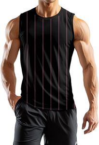 Débardeur en coton à col rond pour homme, logo personnalisé, doux, confortable, respirant, sans manches, été, gym, fitness, musculation - Product Image 3