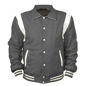 Chaqueta Varsity Rosa para Hombre, Estilo Preppy, Cuello Camisero, Corte Regular, Cierre de Botón, Material de Poliéster, Ropa de Otoño 2027 - Product Image 3