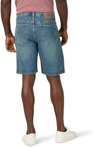 Shorts de Mezclilla para Hombre, Lavado Claro, Corte Recto, Cintura Media, Casuales, de Verano, Transpirables, con Bolsillos - Product Image 3