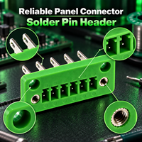 Borniers de connexion en stock, connecteurs de fils, ensemble de fiches de raccordement KF2EDGWB 3.81mm Vert avec vis à bride pour armoire de commande électrique