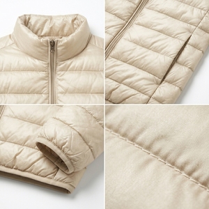 Men Puffer Jacket Lightweight Quilted Full <b>Zip</b> Stand Collar Padded Daily Wear Comfortable Warm Custom OEM Wholesale Manufacturer - Product Image 5