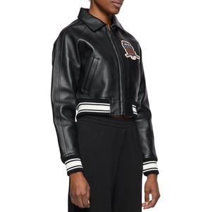 High Quality Custom Leather Avirex <b>Jackets</b> Spring Stand Hot Selling Streetwear Winter Waterproof Breathable Eco-Friendly OEM/ODM - Product Image 5