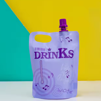 Envases para Bebidas, Bolsa Transparente para Bebidas y Bolsa con Boquilla con Diseño a Prueba de Fugas para Productos Líquidos y en Gel, Tamaños Personalizados OEM/ODM