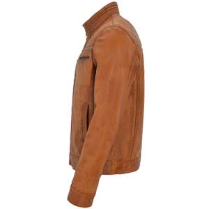 Chaqueta de cuero impermeable para hombre, la más vendida, para uso en exteriores, estilo moderno y ajustado. - Product Image 3