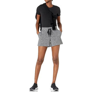 Shorts de sport pour femmes, avec couche intérieure sécurisée, légers, anti-plis, décontractés, taille mi-haute, coupe ample, 2-en-1 - Product Image 4