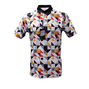 Camisa de Golf Casual de Manga Corta para Hombre, de Algodón Piqué Transpirable, Estilo Hawaiano Tropical, para Verano y Playa, Fabricante Mayorista - Product Image 4