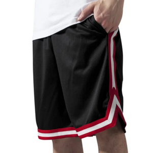 Shorts de basketball noirs en gros OEM, durables, 100 % polyester, respirants, antibactériens, toutes saisons, plusieurs couleurs - Product Image 6