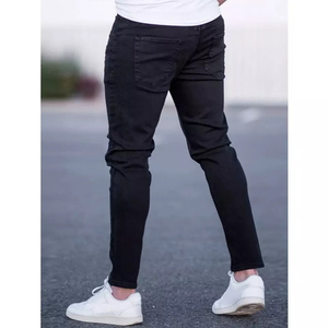 2023 High Street Breathable Slim Modern <b>Jeans</b> for Men Custom Colors High Quality Dark Denim Pants Mid Wholesale Cheap Price - Product Image 5