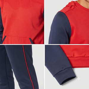 Ensemble de survêtement deux pièces pour homme avec poche latérale zippée, prix de gros, anti-transpiration, anti-rétrécissement - Product Image 3