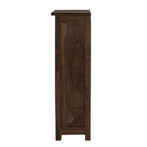 Mini armoire multifonction en teck fait main pour chambre à coucher, chevet et rangement de livres avec 4 étagères, ensemble de meubles pour bureau à domicile - Product Image 5