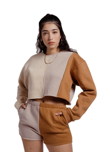 Ensemble de shorts de sport d'été pour femmes, en coton uni, sans manches, sans bretelles, longueur genou, taille naturelle, avec logo personnalisé, taille unique - Product Image 2
