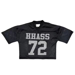 Nouvel Arrivage Grande Taille Chemise Boxy Surdimensionnée 100% Polyester Transferts de Chaleur à Partir de Chemises Maillot de Football Américain à Vendre - Product Image 1