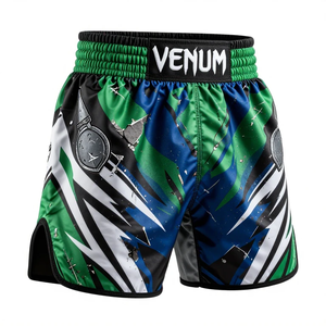 Pantalones Cortos de Boxeo Personalizados con Transferencia Térmica, Transpirables, de Secado Rápido, Spandex/Poliéster, para Entrenamiento Físico, Estilo Venum - Product Image 2