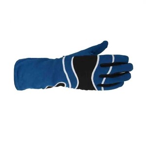 Gants de course bleus à doigts entiers en nylon antidérapants avec fermeture à cordon unisexe pour utilisation en motocross en extérieur - Product Image 3