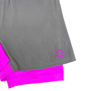 Pantalones Cortos Deportivos 2 en 1 Transpirables Personalizados, Pantalones Cortos de Entrenamiento de Secado Rápido con Forro Atlético, Bolsillo con Cierre y Presilla para Toalla, Pantalones Cortos Deportivos para Hombre - Product Image 4