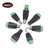 Adaptateur de prise RCA en laiton nickelé, 5A 12V, pour câble PVC rectangulaire mâle noir/vert 26-14AWG, personnalisable en gros
